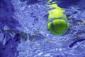 Tennis Summer Concept, Tennis Ball Underwater, Swimming Pool, SummerÃÂ Tennis Camp